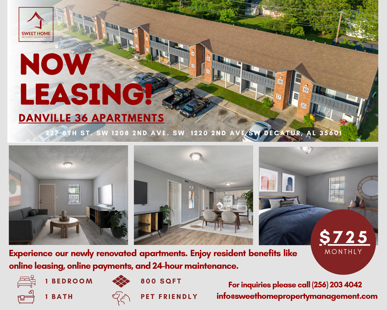 Decatur Apartment: 227 8th St. SW, 1208 2nd Ave. SW, 1220 2nd Ave SW