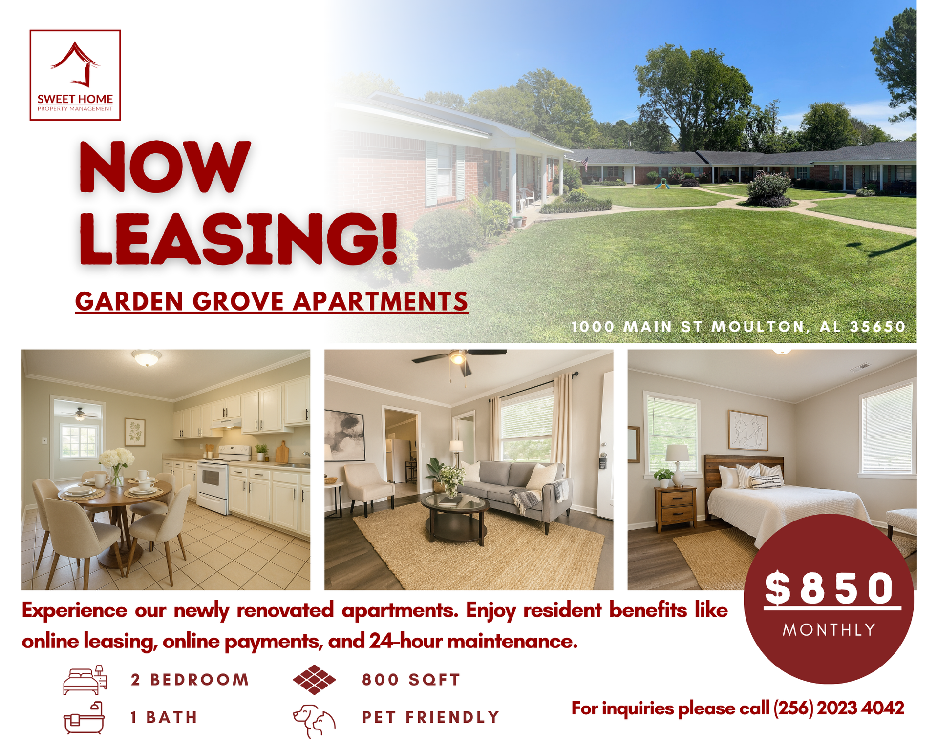 Moulton Apartment: 1000 Main St