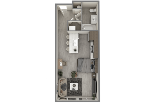 Second Floor Studio Unit with Large Windows and Juliette Balcony – photo 1