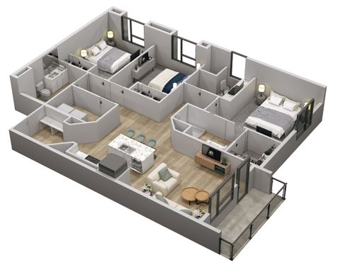 Brand New 3 Bedroom Apartment – photo 1