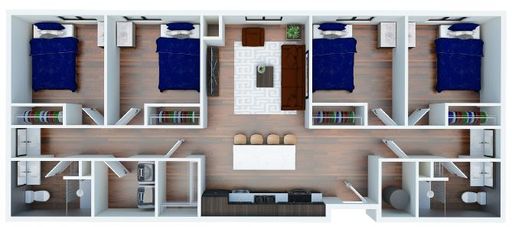 4 Bedroom 2 Bath | 2026-2027