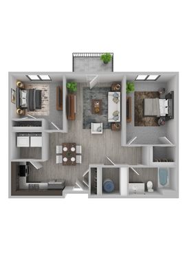 Pioneer Apartments: 2 Bedroom 1 Bathroom