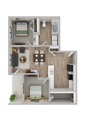 The Banks: 2 Bedroom 1 Bathroom Apartment – photo 1