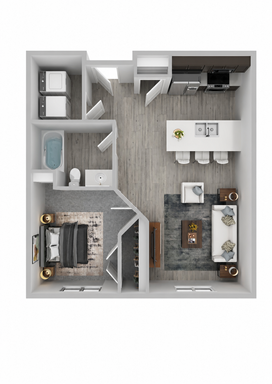 Pioneer Apartments: 1 Bedroom 1 Bathroom