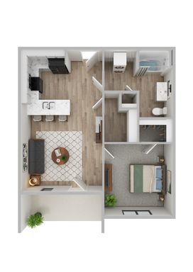 The Banks: 1 Bedroom 1 Bathroom