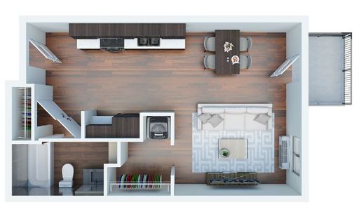 Studio Apartment at The River!