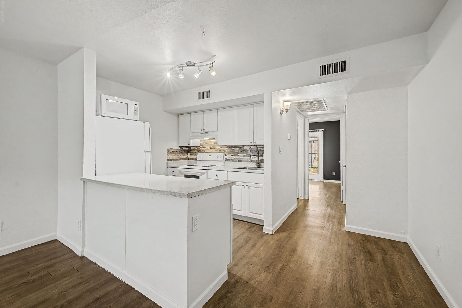 Apartment kitchen at 15 on Cambridge.