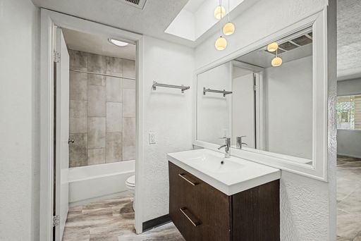 Apartment bathroom at 12 on Cambridge.