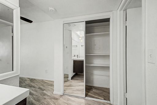 Closet storage at 12 on Cambridge.