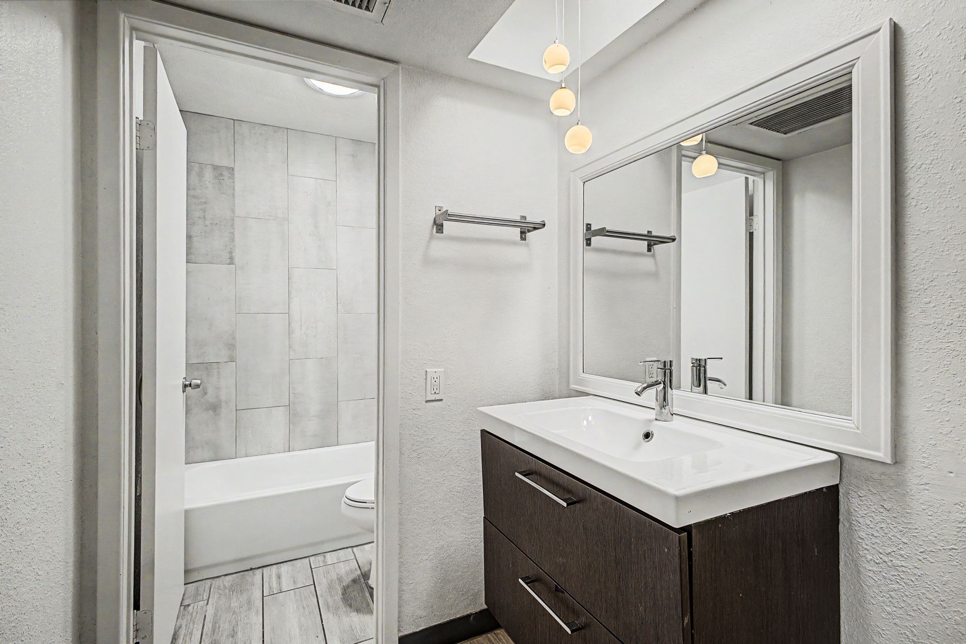 Apartment bathroom at 12 on Cambridge.