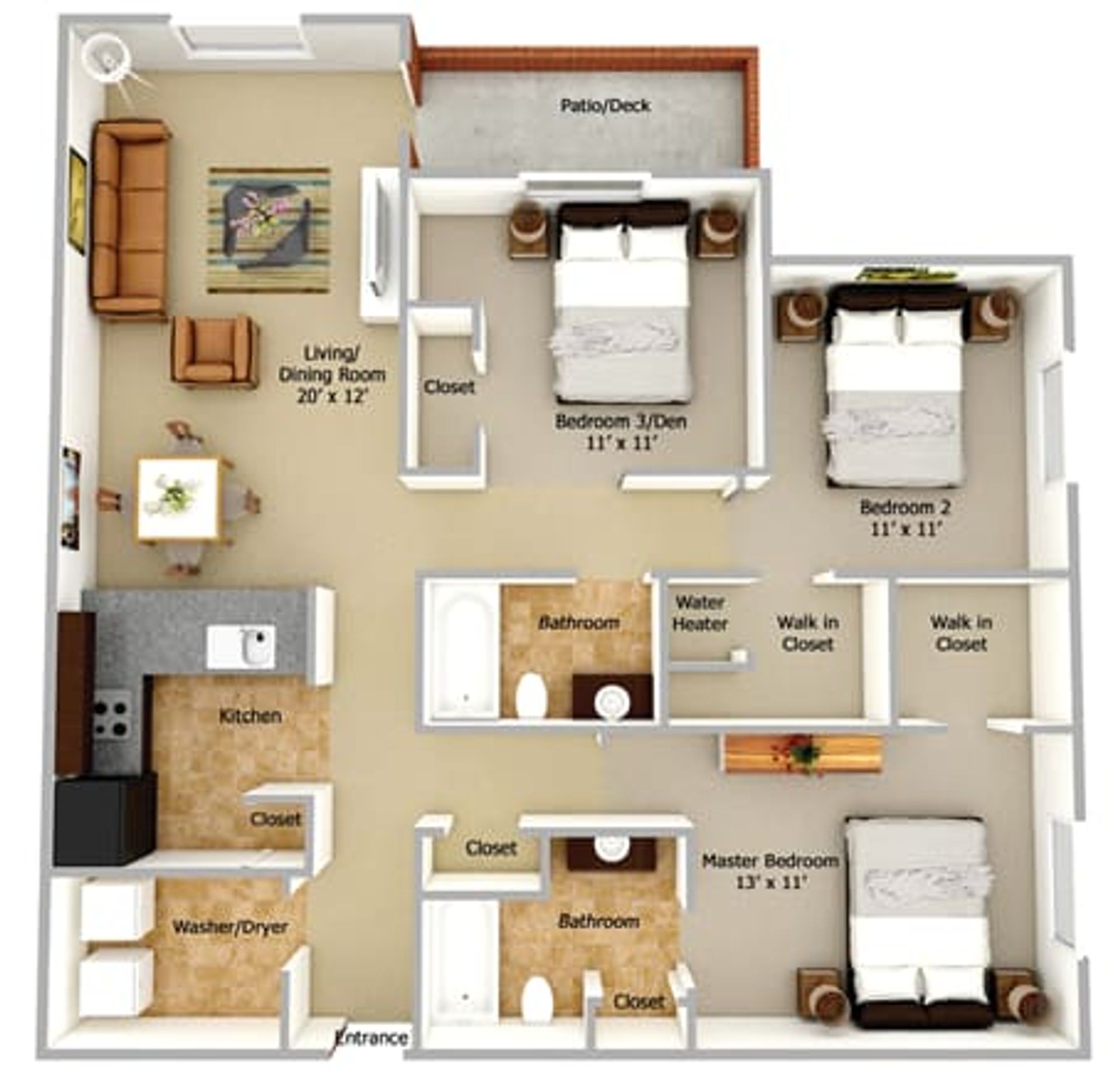 Carrollton Apartment: 220 Marsh Landing