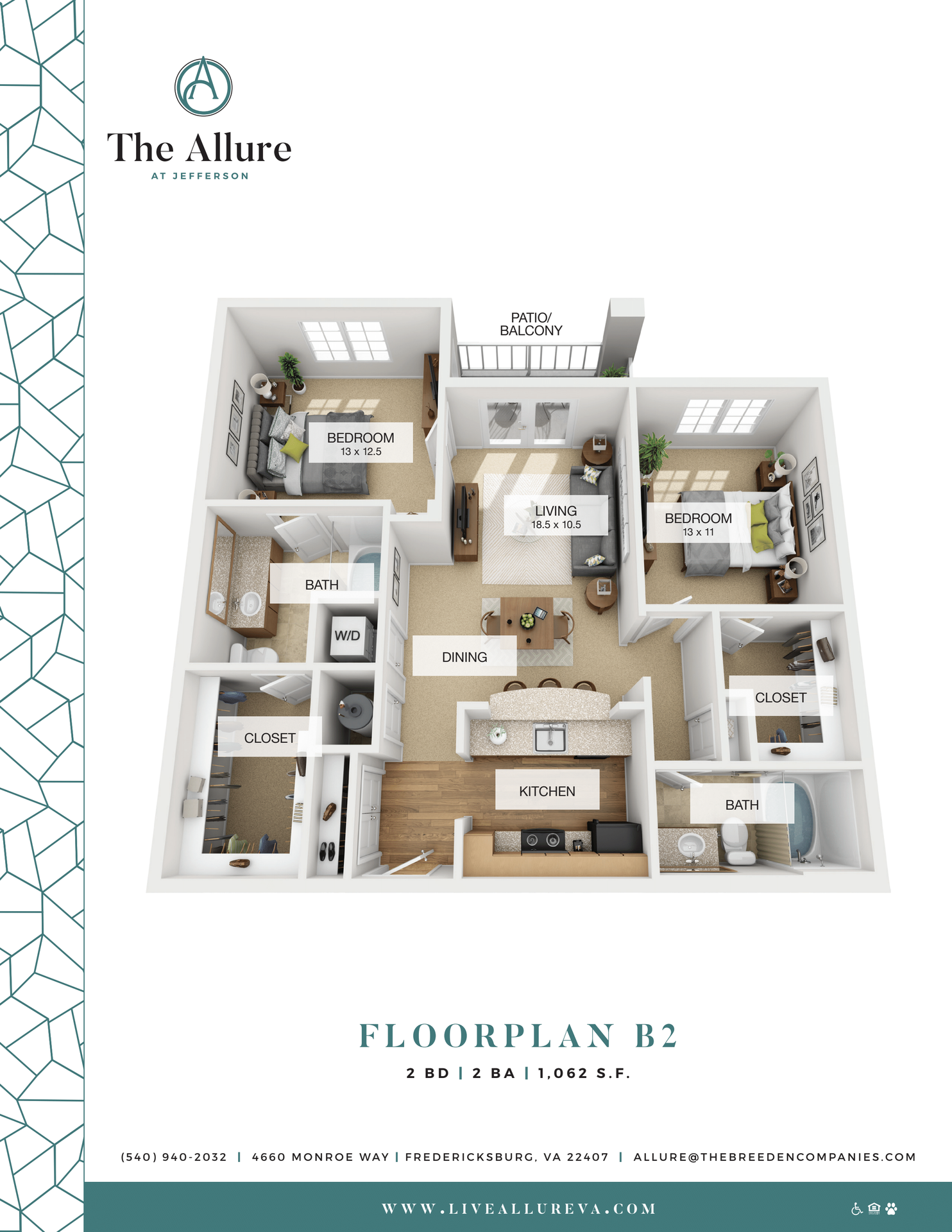 Fredericksburg Apartment: 4660 Monroe Way