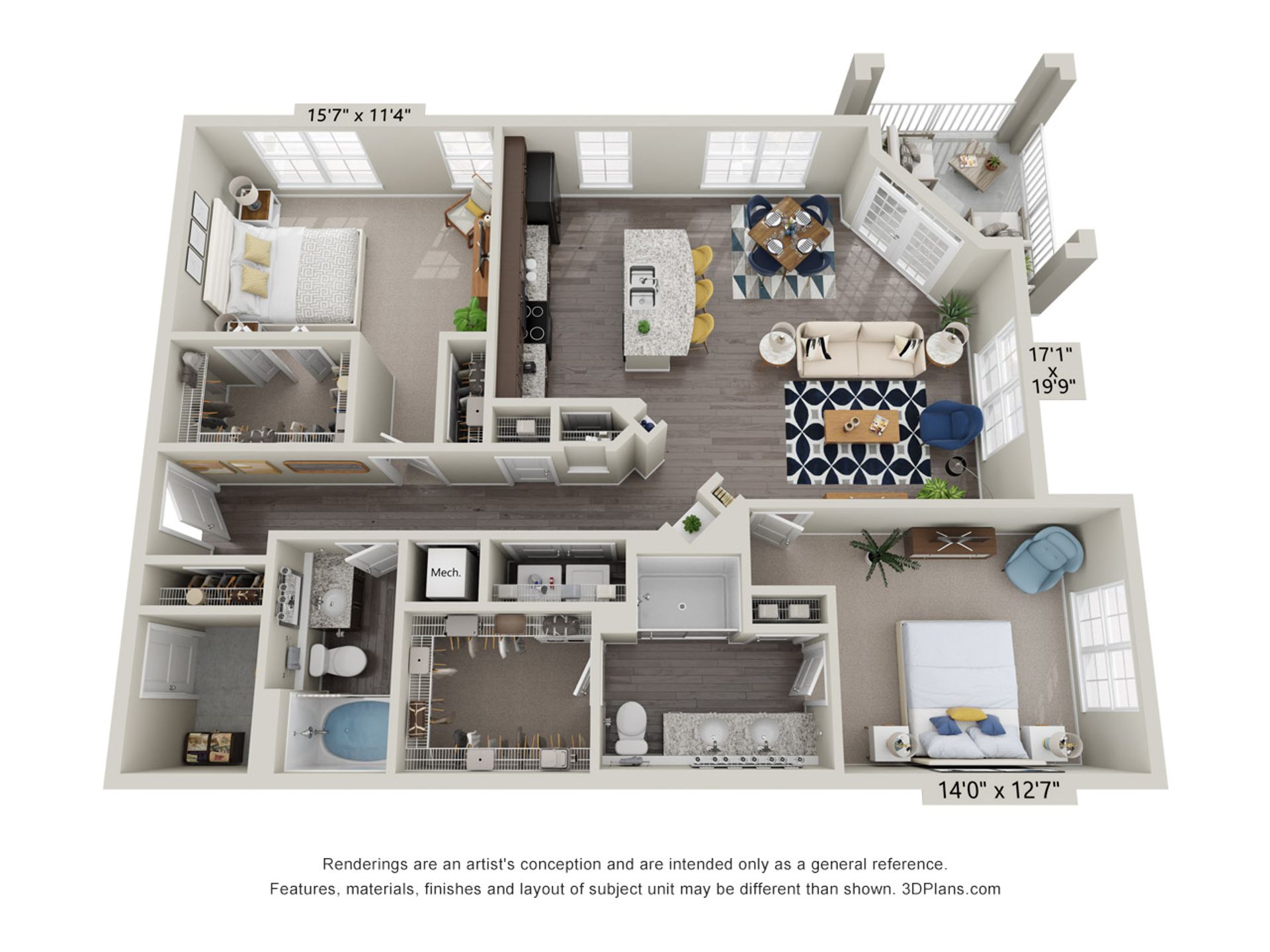 Richmond Apartment: 1500 German School Road
