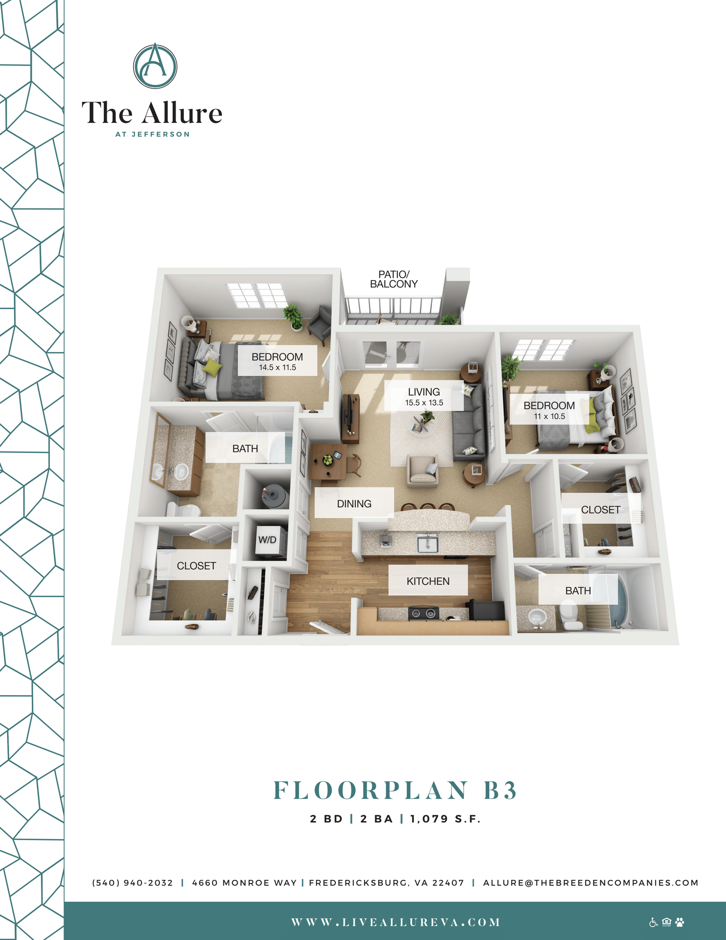 Fredericksburg Apartment: 4660 Monroe Way