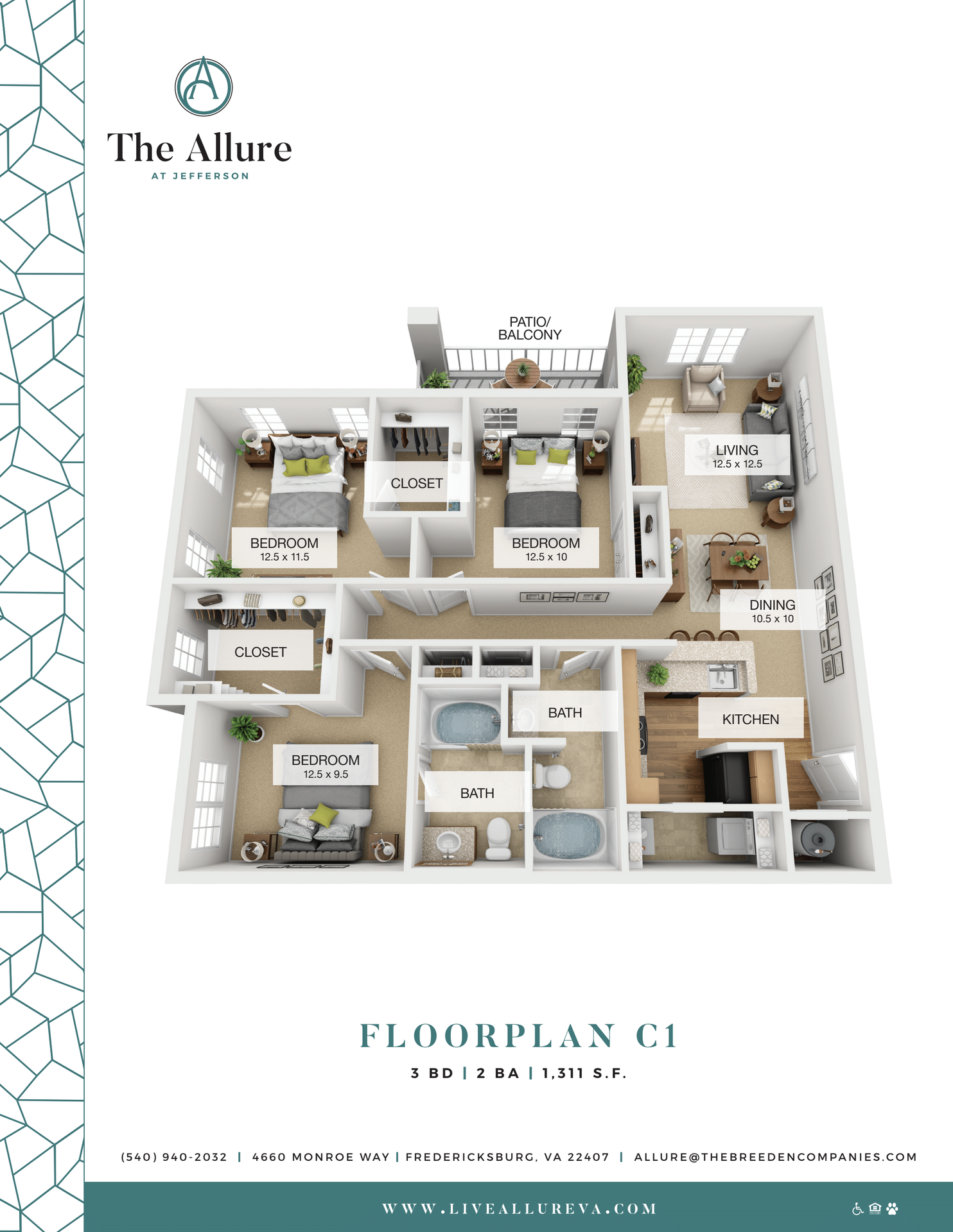 Fredericksburg Apartment: 4660 Monroe Way