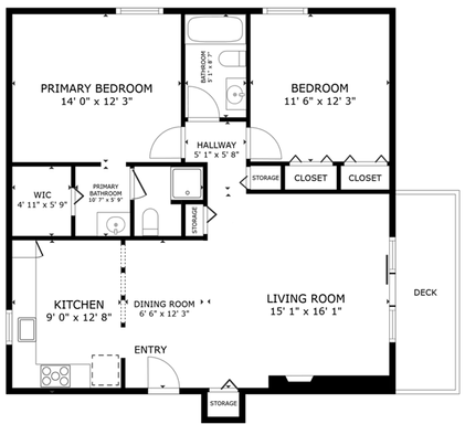 Denali - 2 Bed 2 Bath - From $1380 + – photo 1