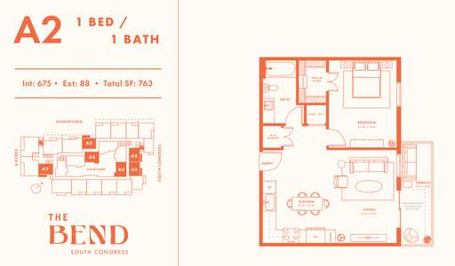 View 1 Bed 1 Bath South Congress Condo + Amenities – photo 1