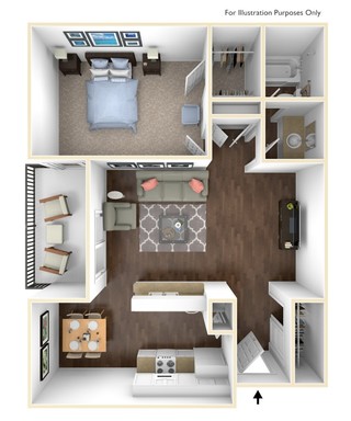 One Bedroom One Bathroom Apartment Close to Medical Center – photo 1