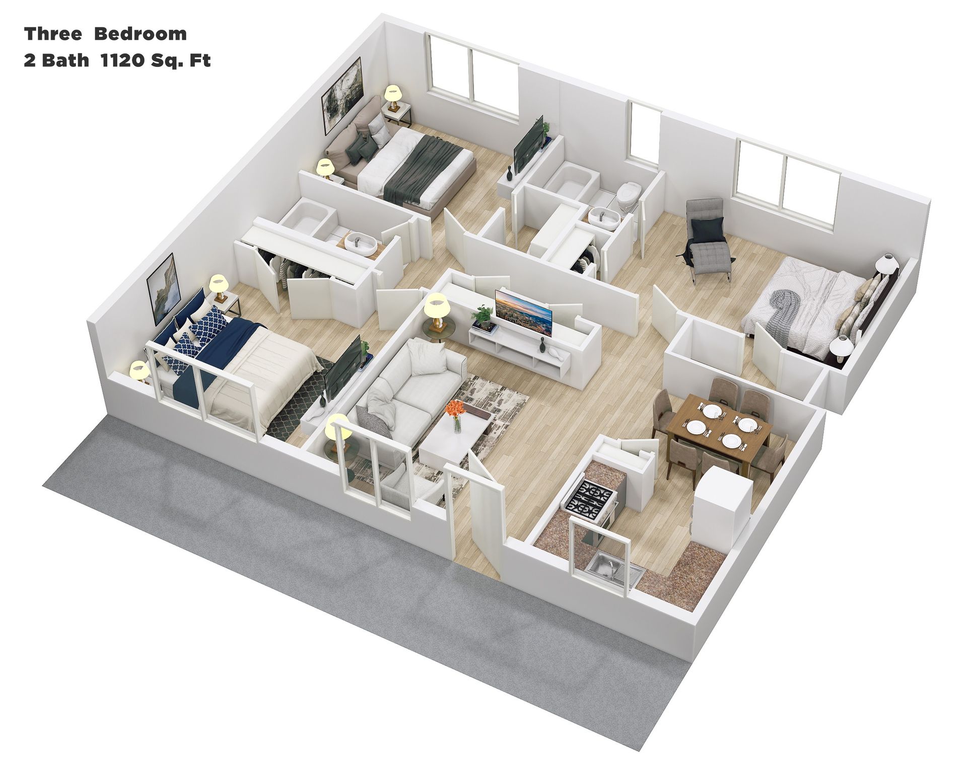 Houston Apartment: 1742 Woodvine Drive