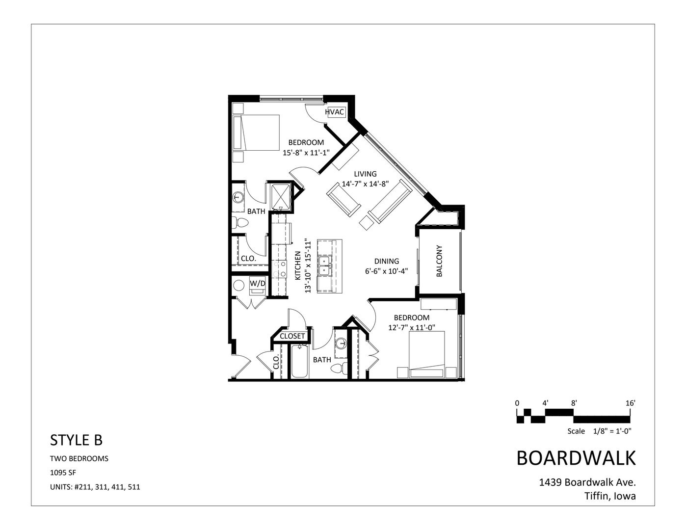Tiffin Apartment: 1439 Boardwalk Avenue