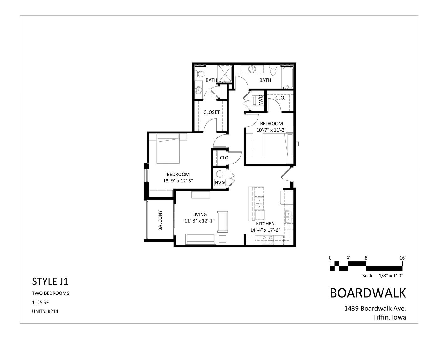 Tiffin Apartment: 1439 Boardwalk Avenue