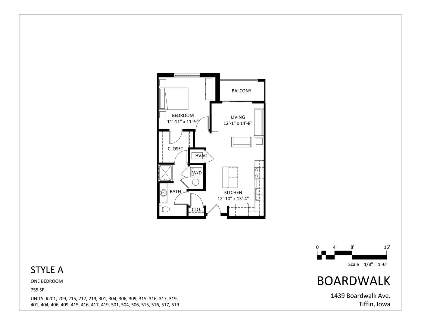 Tiffin Apartment: 1439 Boardwalk Avenue