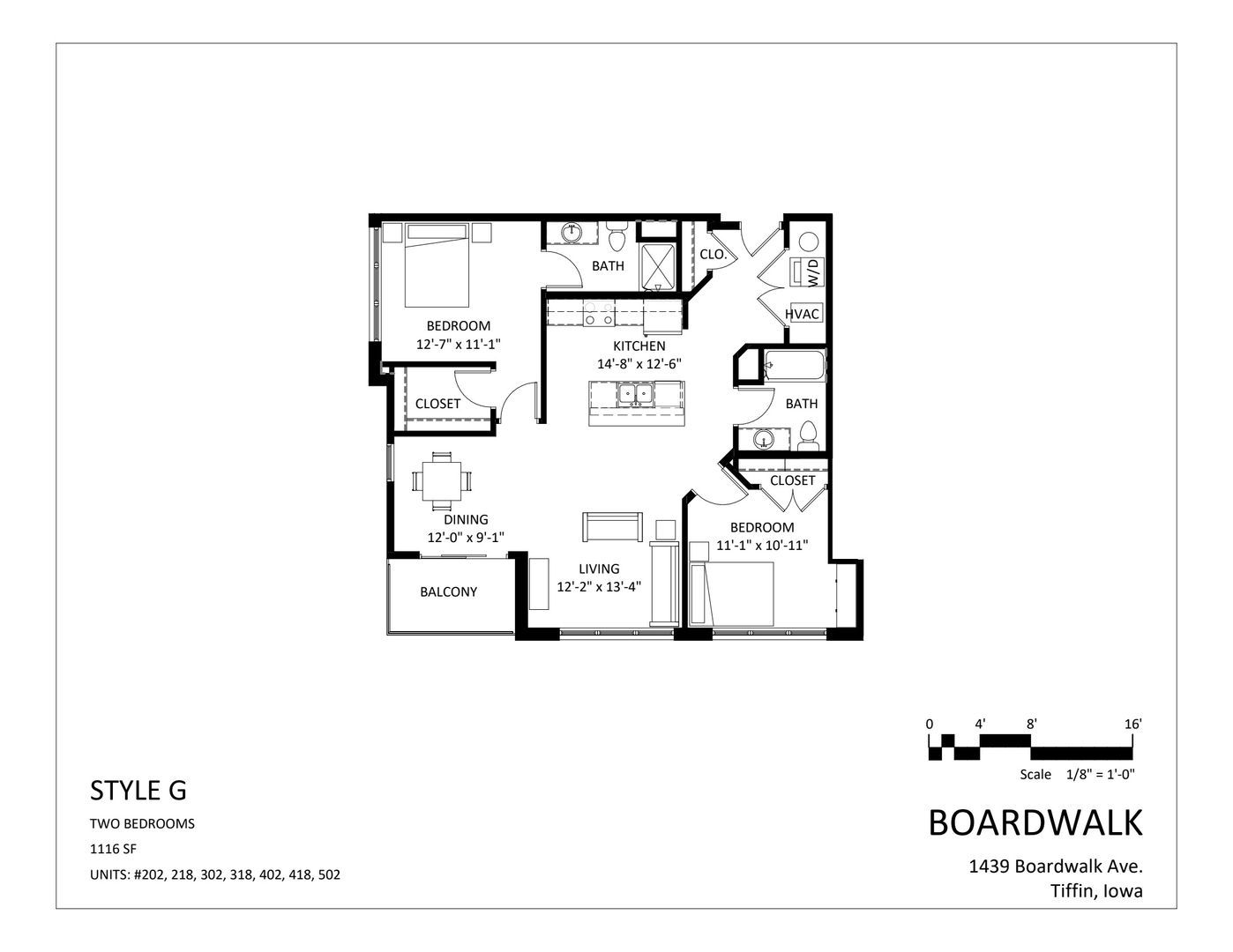 Tiffin Apartment: 1439 Boardwalk Avenue