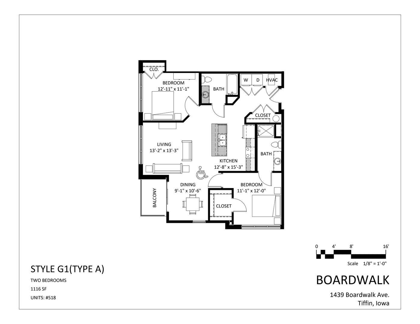 Tiffin Apartment: 1439 Boardwalk Avenue