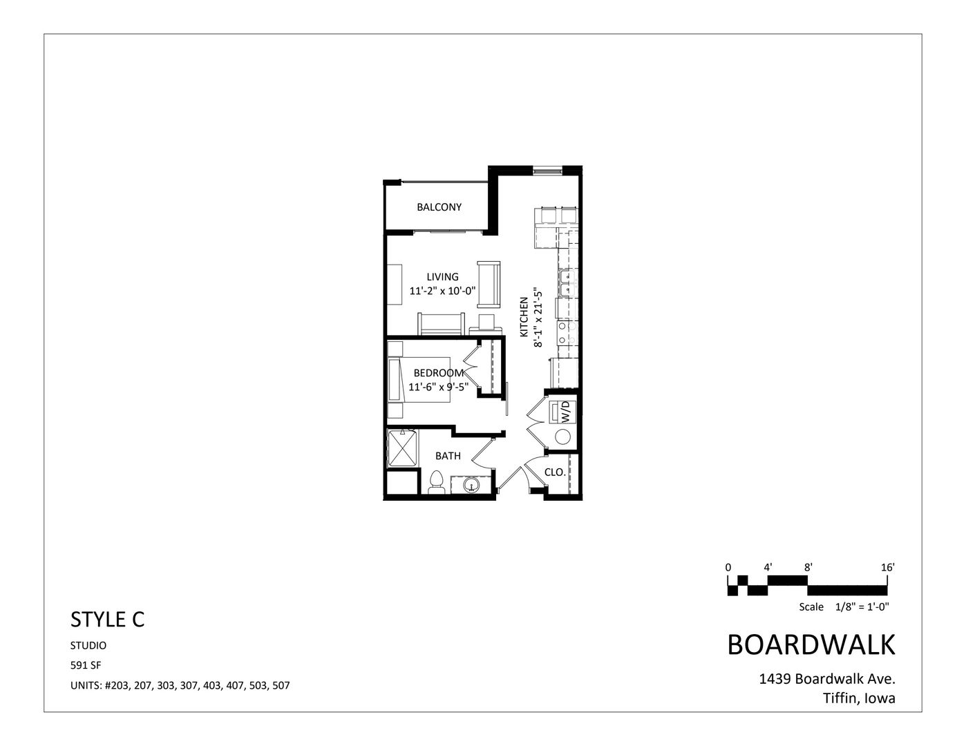 Tiffin Apartment: 1439 Boardwalk Avenue