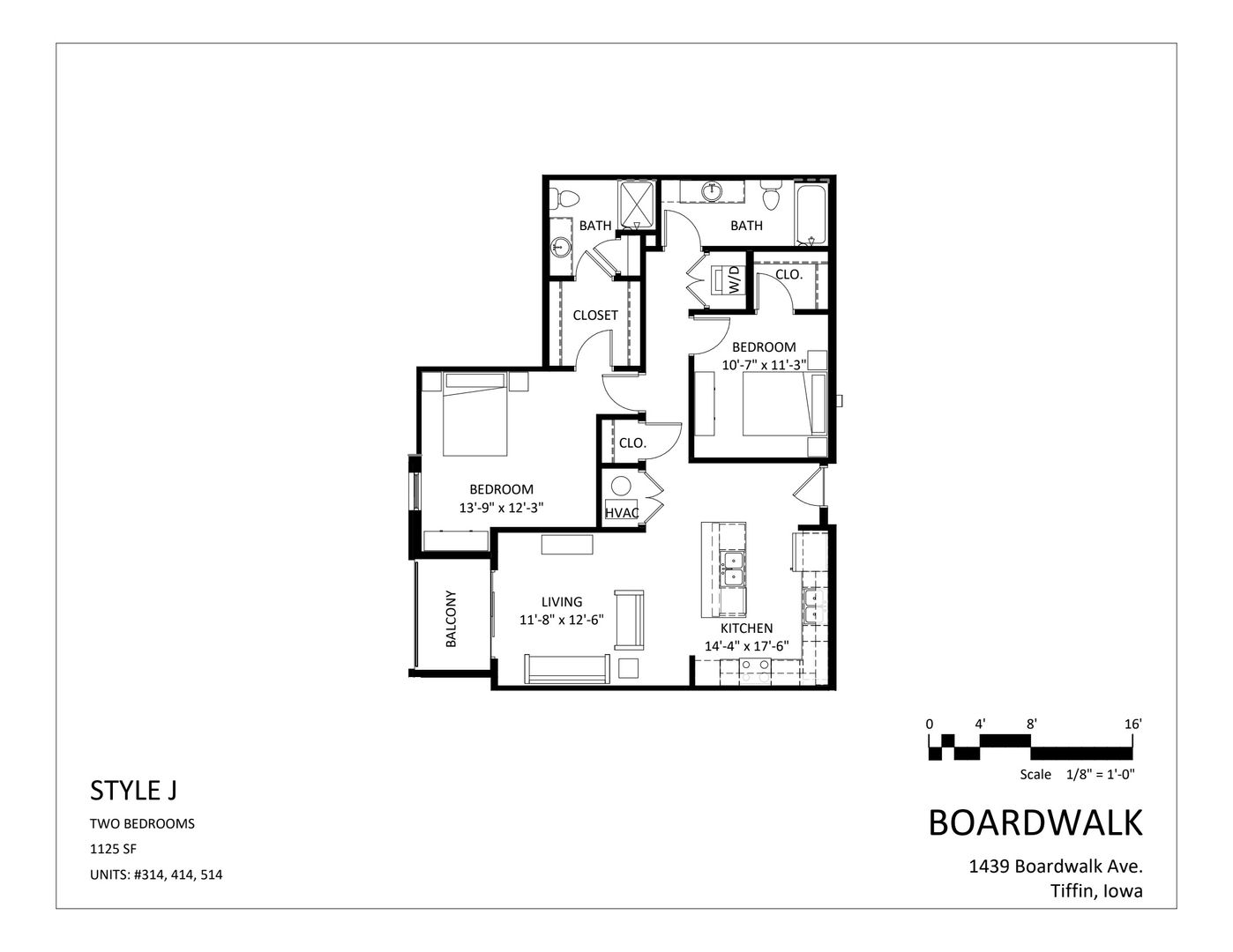 Tiffin Apartment: 1439 Boardwalk Avenue
