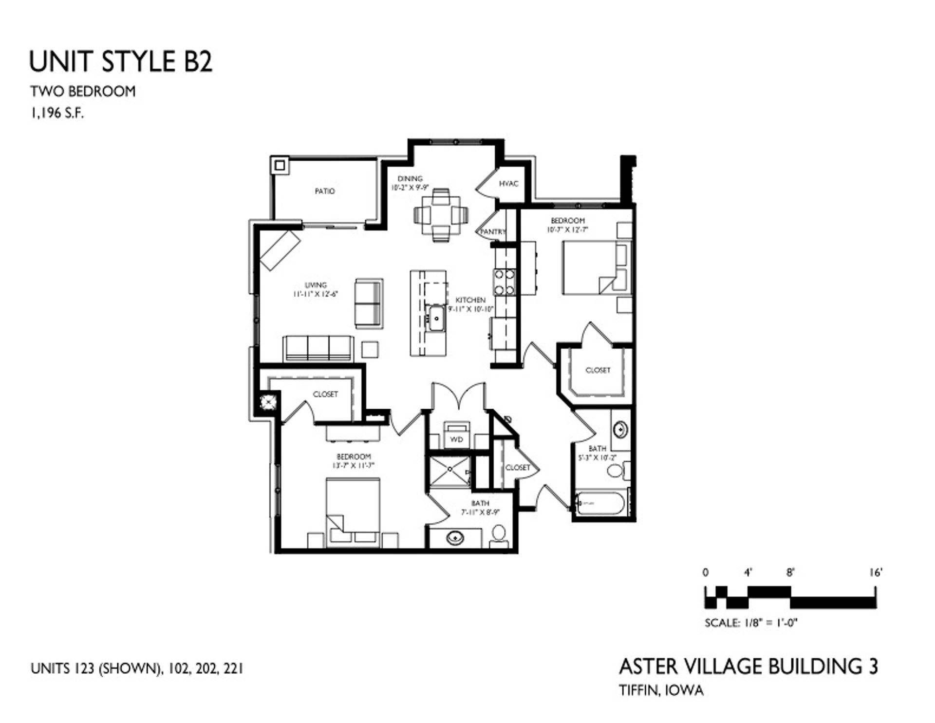 Tiffin Apartment: 1301 Aster Drive