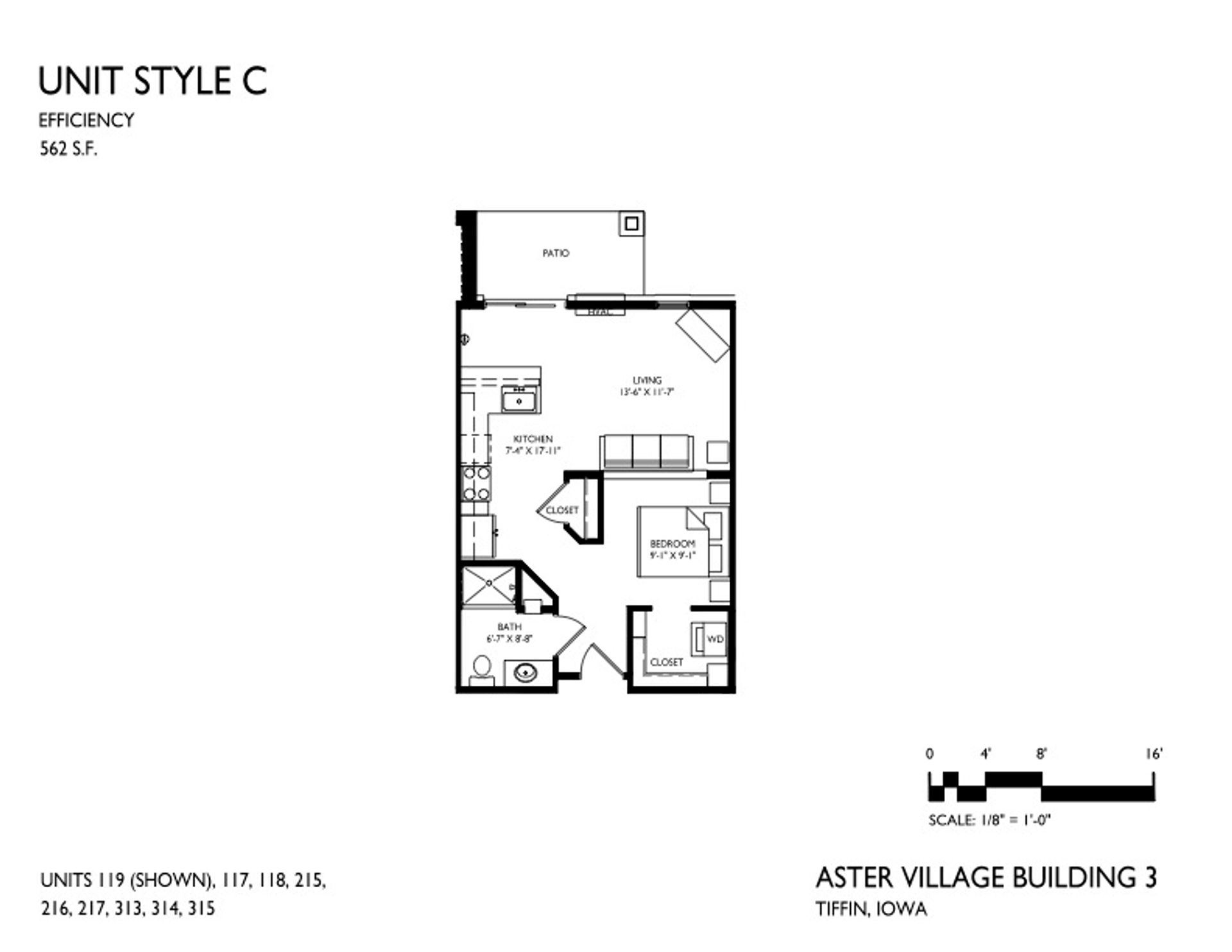 Tiffin Apartment: 1301 Aster Drive
