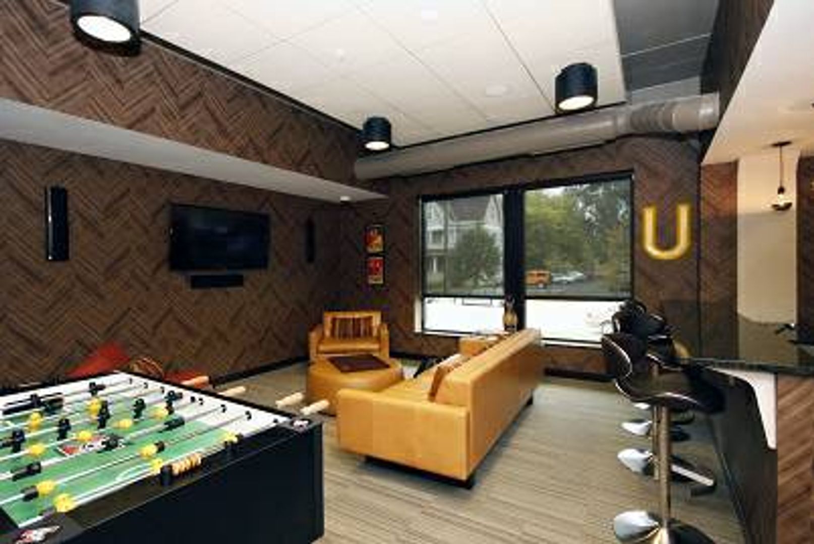 Game room at The Elysian