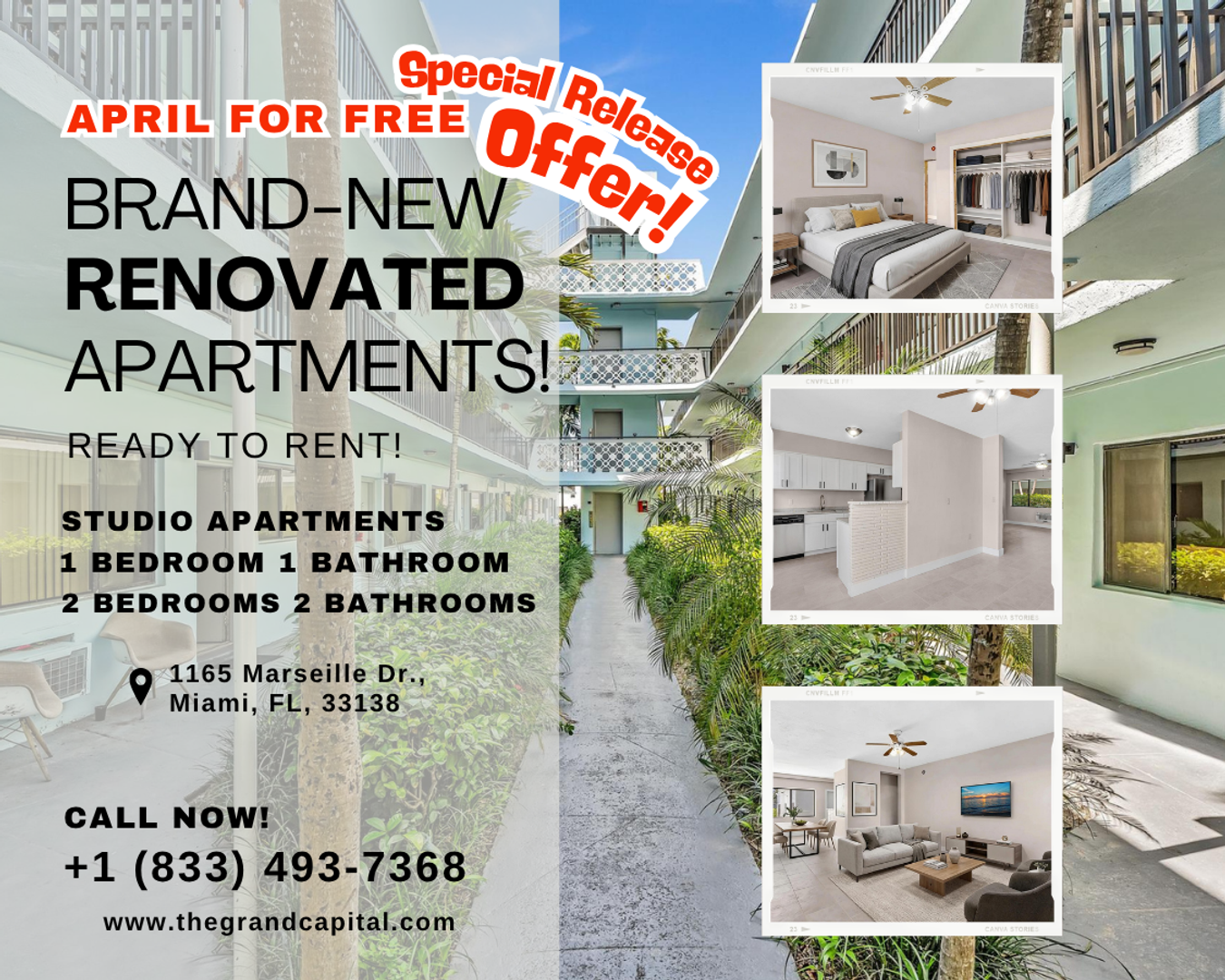 Miami Beach Apartment: 1165 Marseille Dr