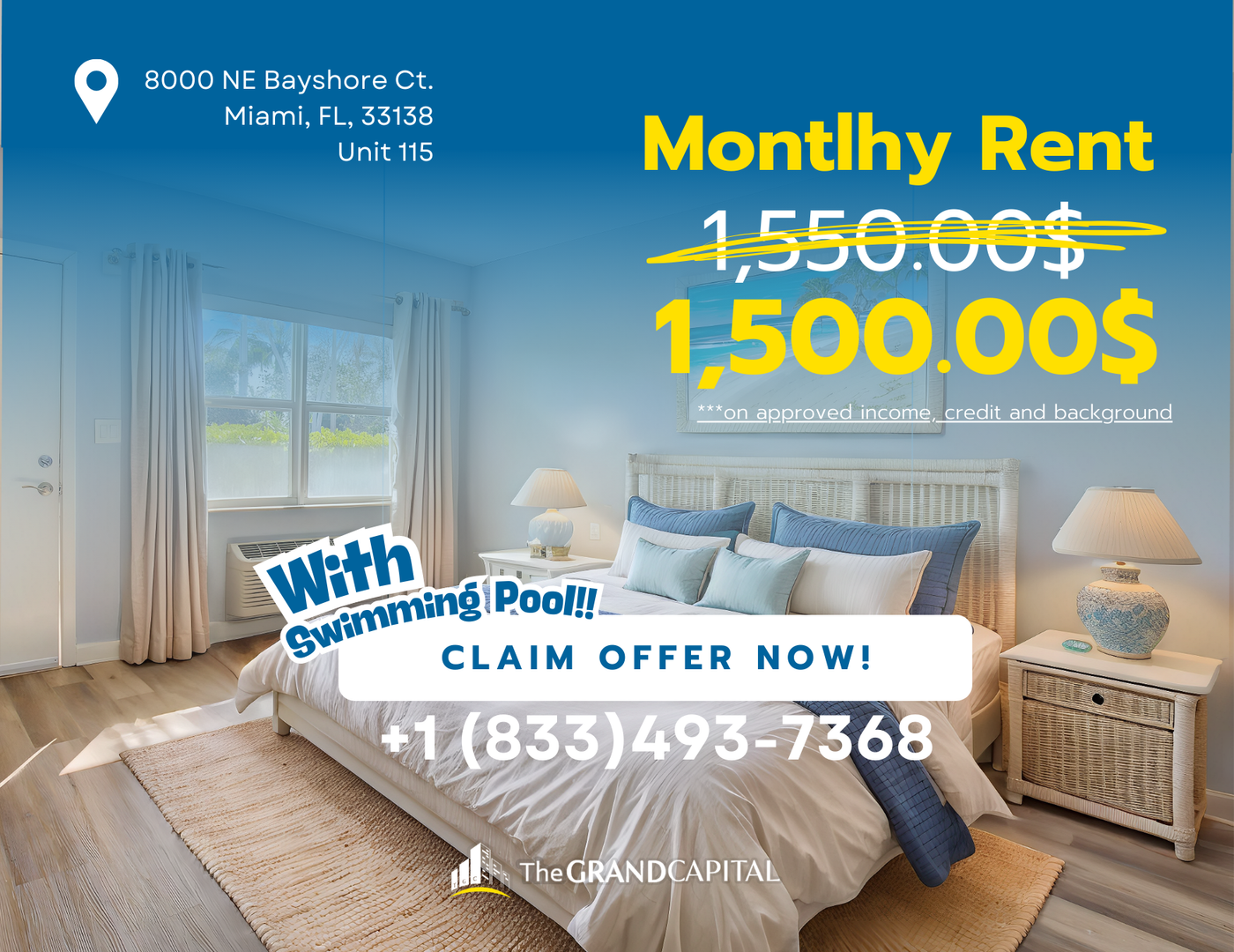 Miami Apartment: 8000 NE Bayshore Ct