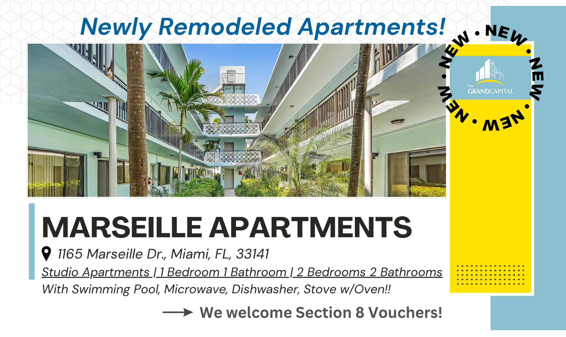 Miami Beach Apartment: 1165 Marseille Dr
