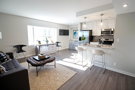 Renovated High-Rise on The Plaza | In-Unit W/D | Gated Parking | Pet Friendly