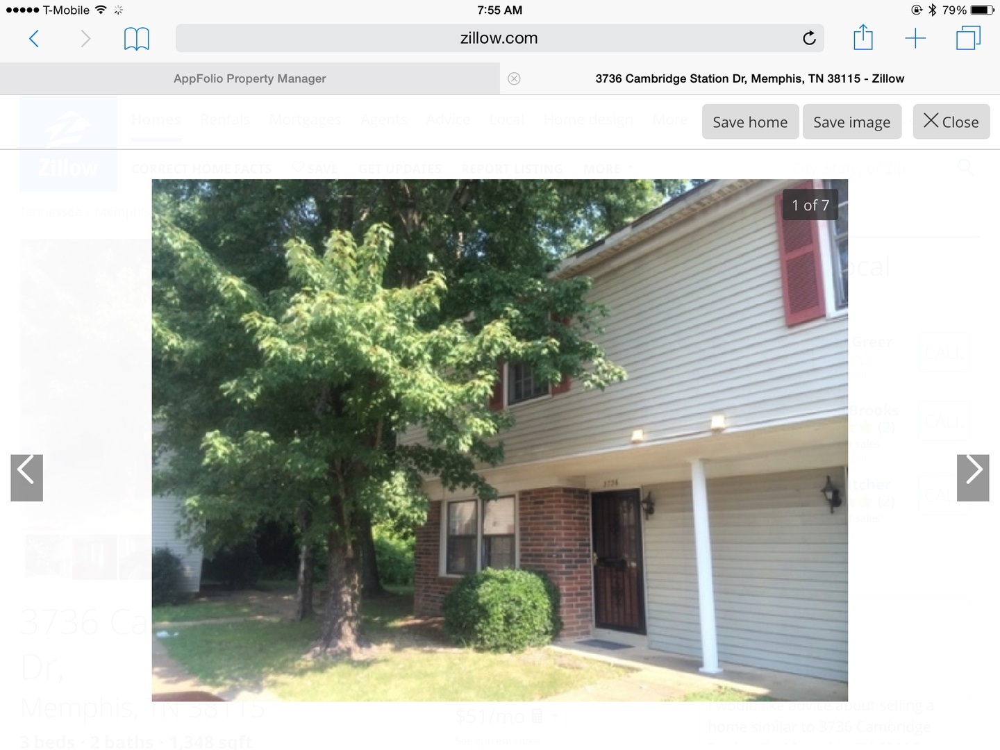 memphis Apartment: 3736 Cambridge Station