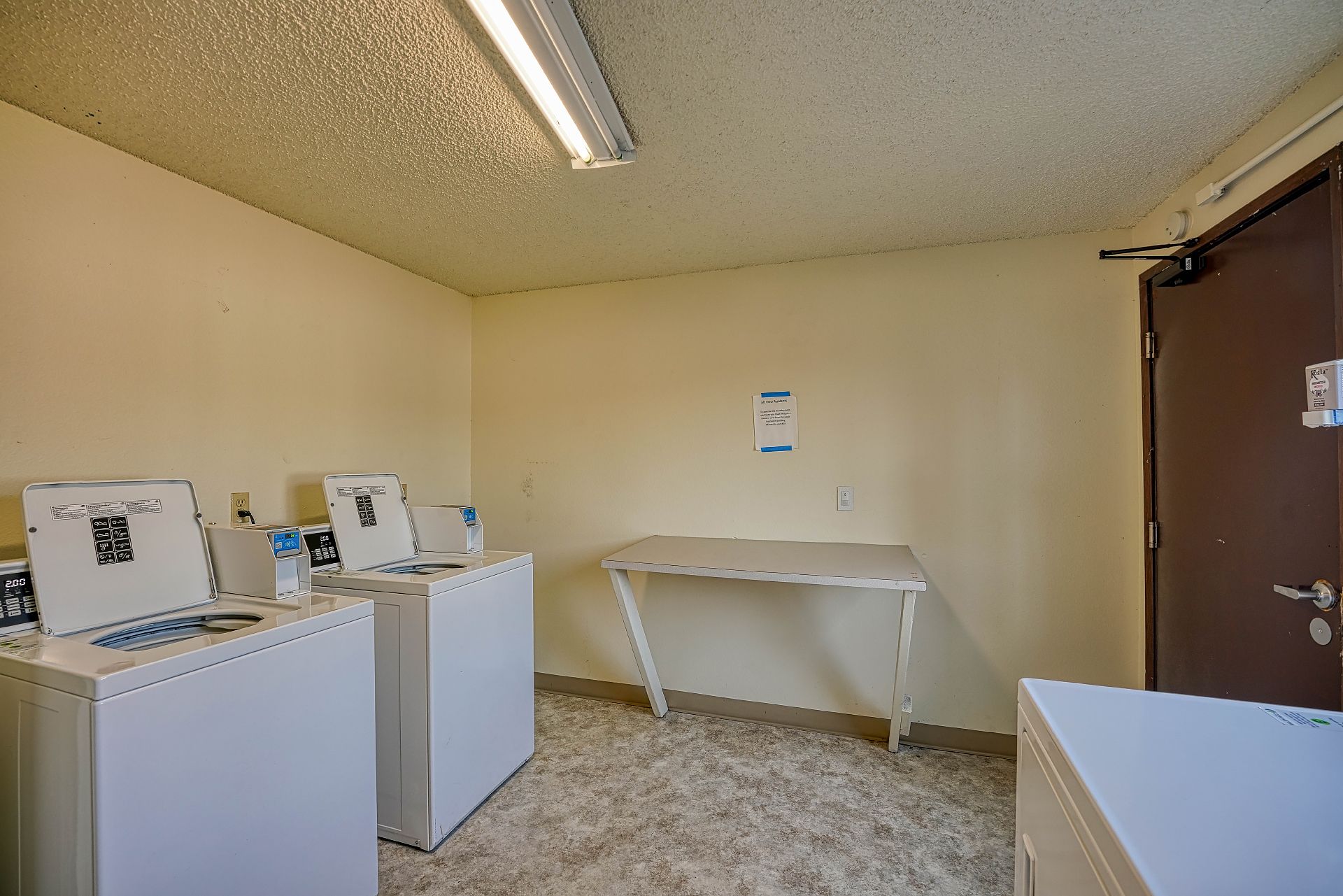 Laundry room at Mountain View Apartments
