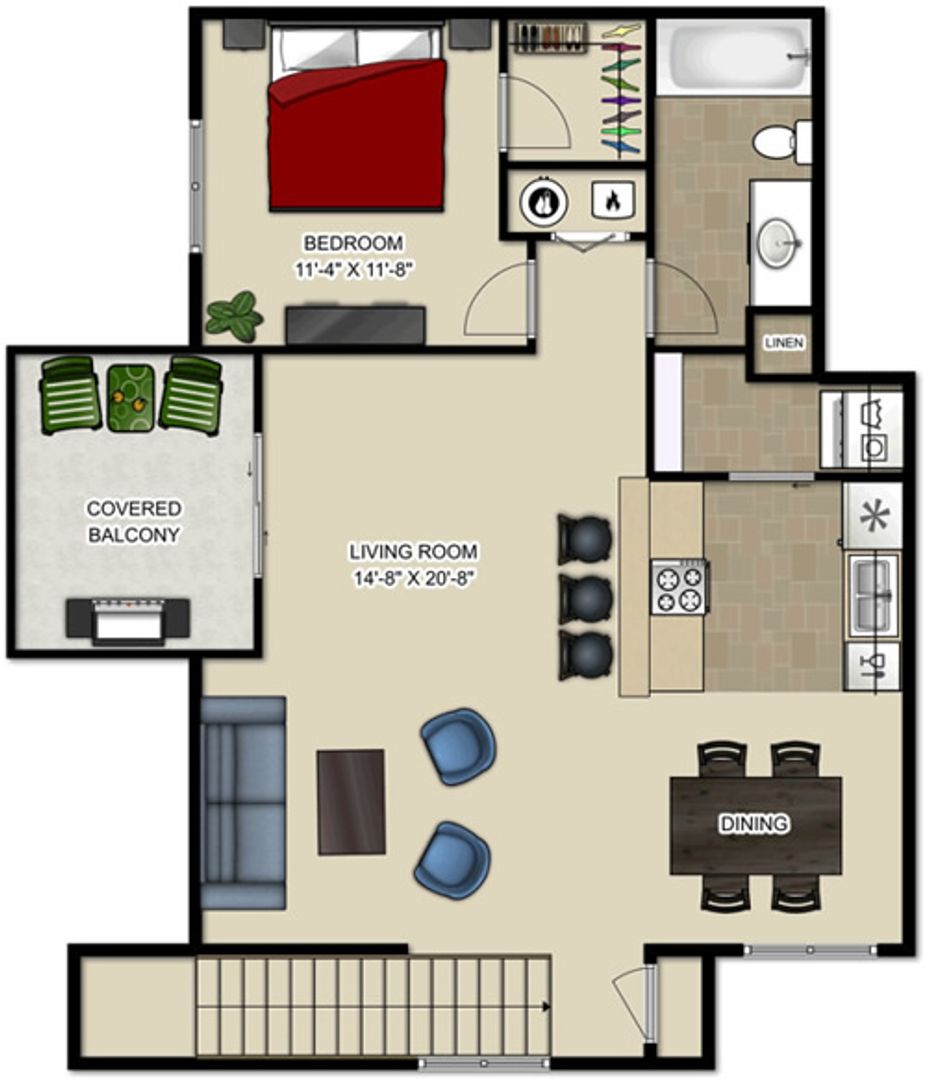Kennewick Apartment: 8180 W 4th Ave