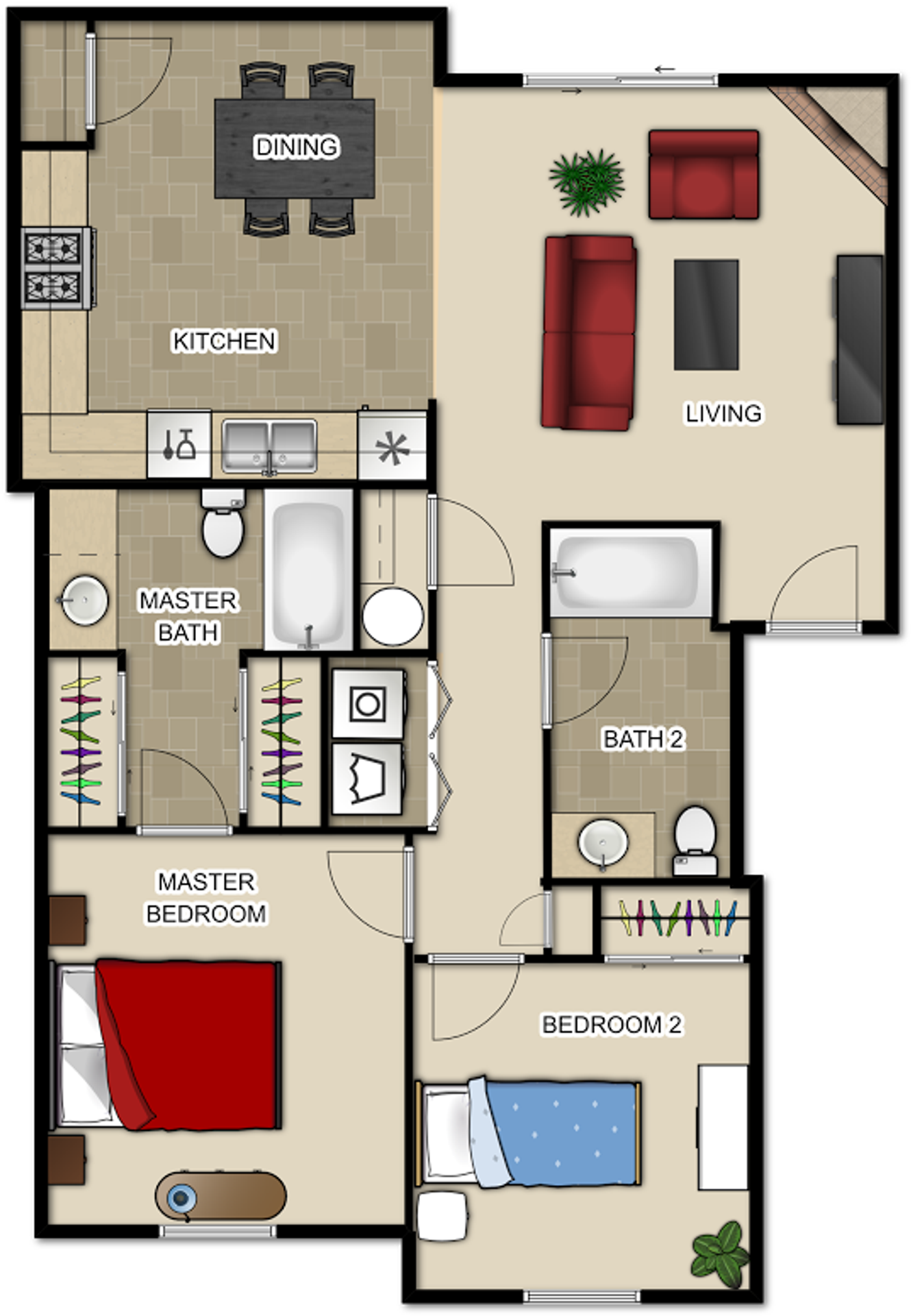 Battle Ground Apartment: 1017 SE 12th Ave