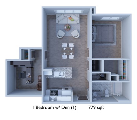 1 BEDROOM W/ DEN (1) For Availability – photo 1