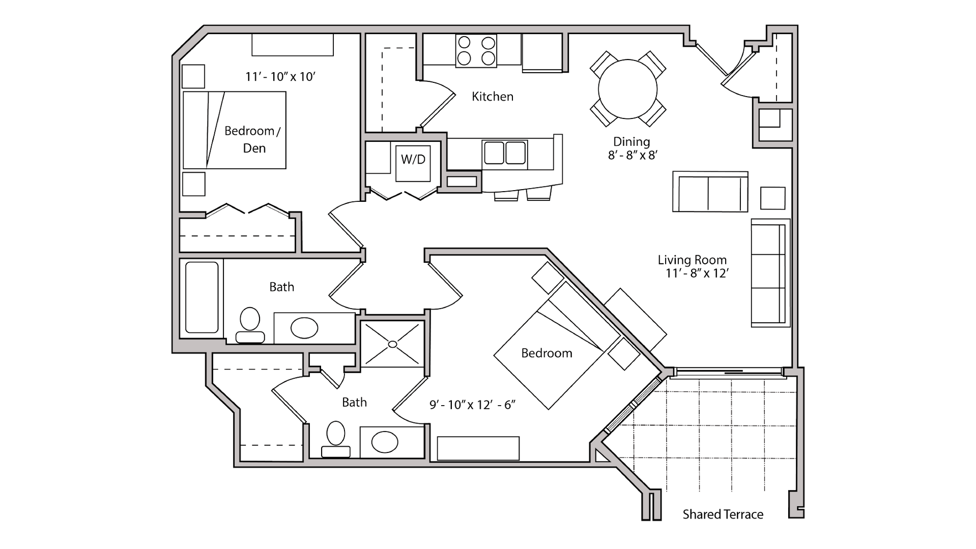 Madison Apartment: S Bedford St