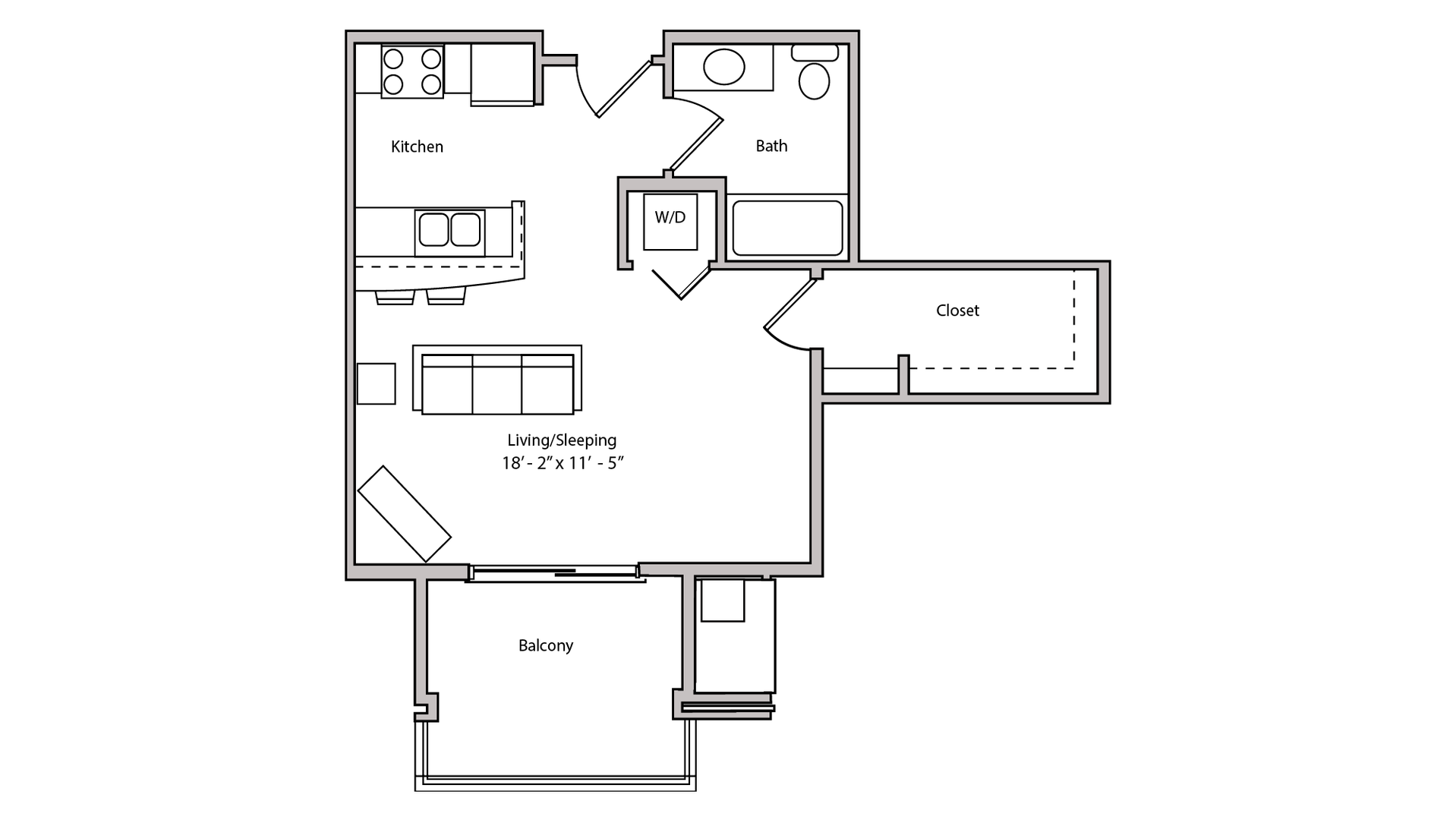 Madison Apartment: S Bedford St