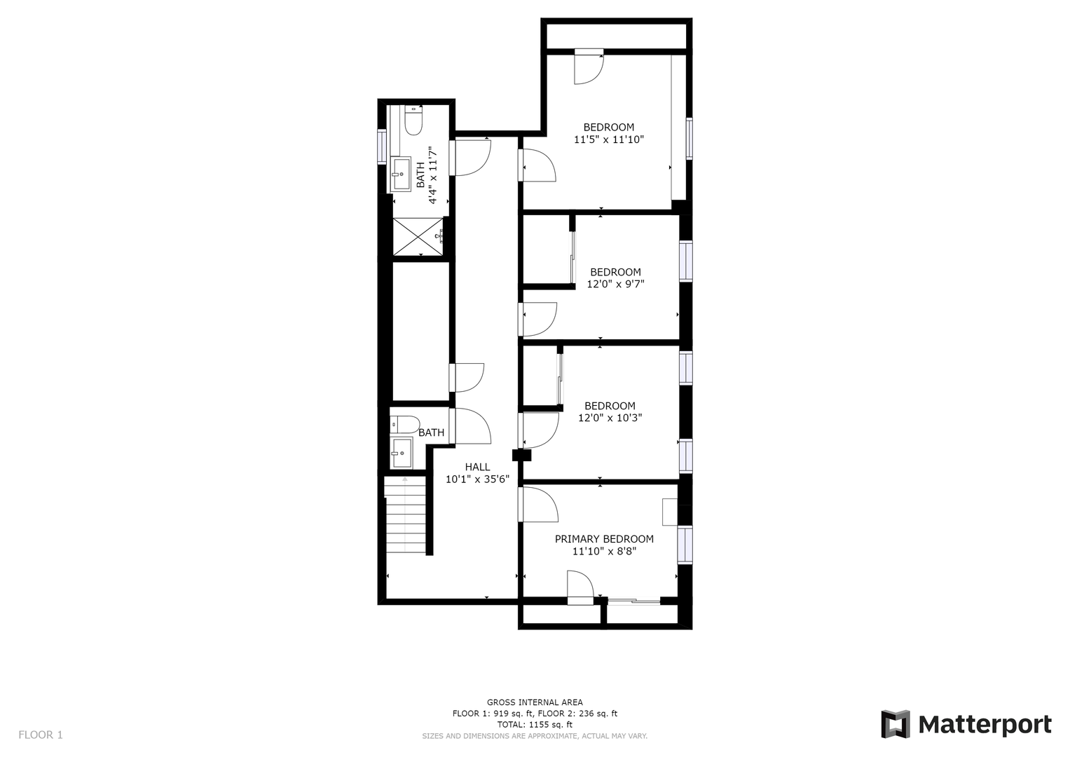 New Haven Apartment: 56 Hillside Place - Unit 1 (Garden)