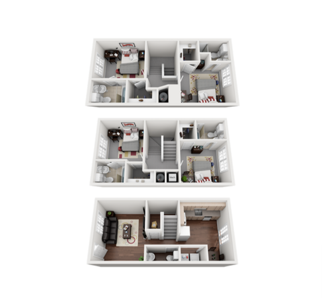 Central Apartment: 136-H Campus Dr.
