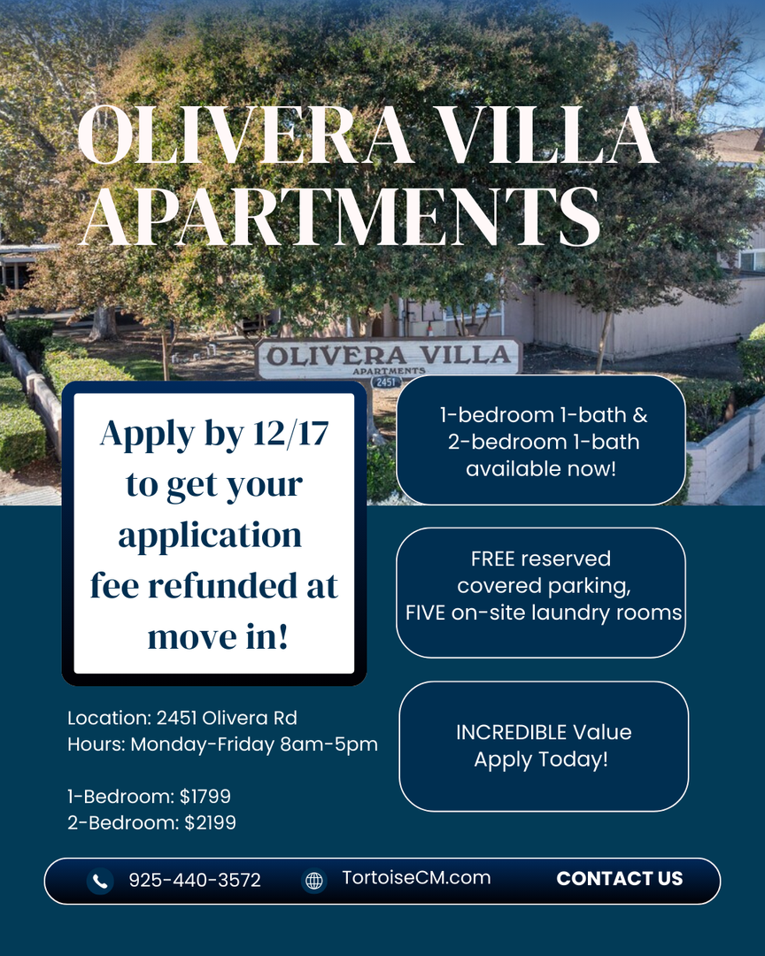 Concord Apartment: 2451 Olivera Rd