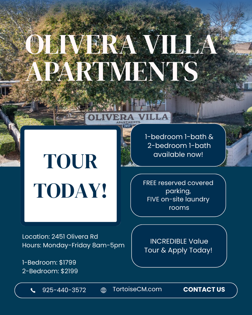 Concord Apartment: 2451 Olivera Rd