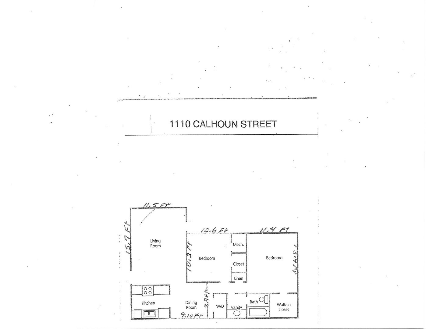 2 Bedroom 1 Bathroom Condo