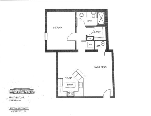 1 Bedroom, 1 Bath Apartment – photo 1